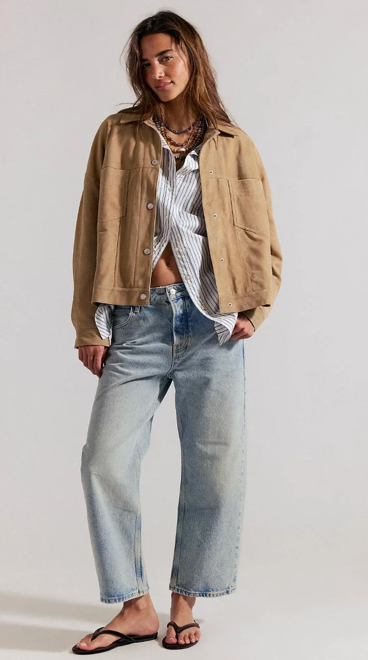 WE THE FREE Deep Trance Dropped Boyfriend Jeans 30 NWT